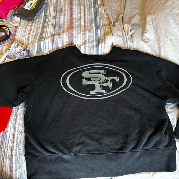 RARE San Francisco 49’ers Sweatshirt XL Black LIKE NEW - Picture 2 of 3